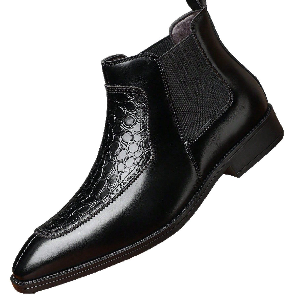 Business Casual Mid-top Retro Men's Pointed Versatile Martin Boots