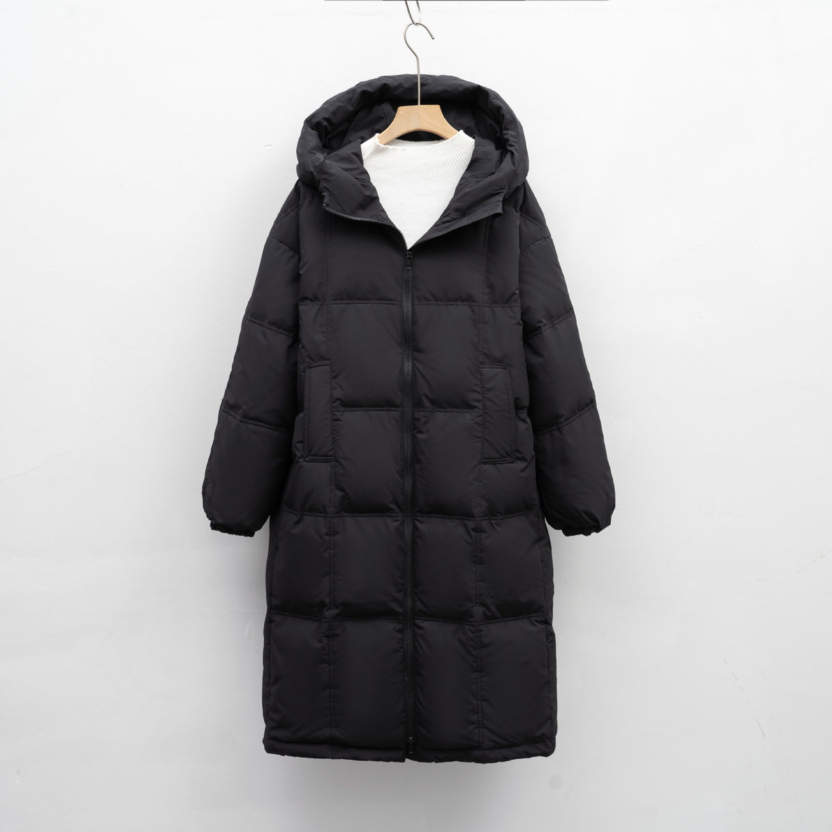 Thickened Loose Bread Jacket New Duck Down Winter Coat Extended Knee-length Down Jacket Women