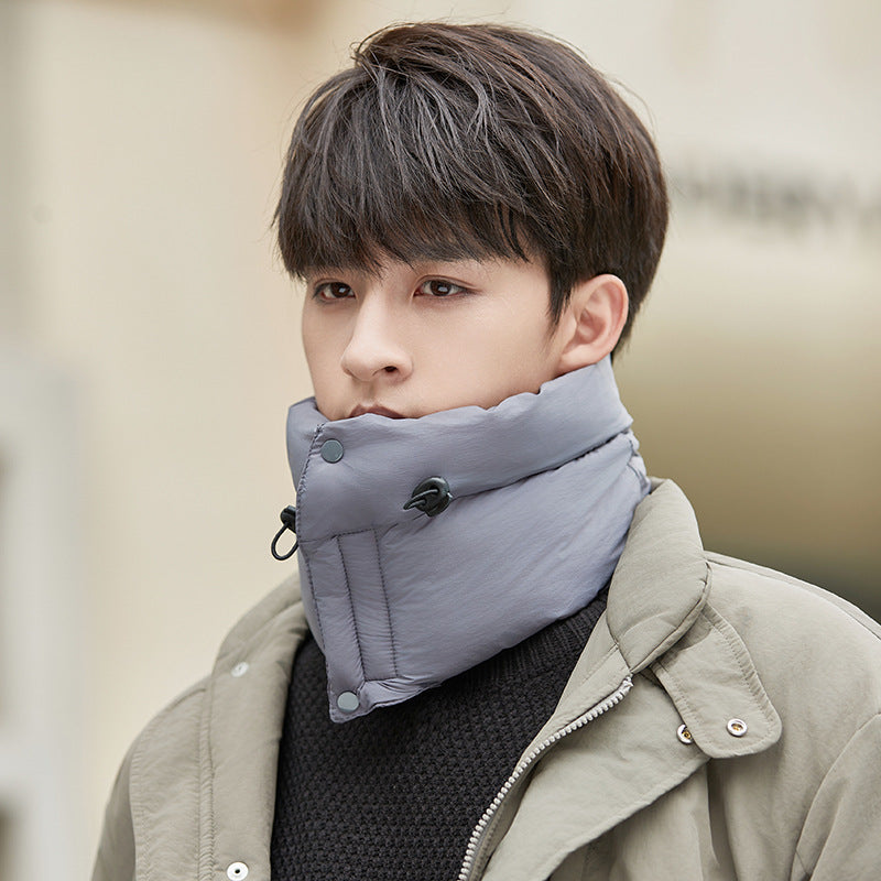 Winter Riding Warm Scarf Neck Protection Riding Motorcycle Windproof Scarf Winter Down Cotton Men's Bandana