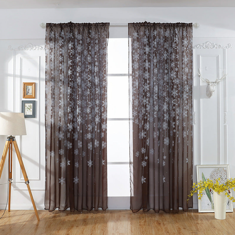 Snowflake Transparent Printing Ebay Amazon Finished Window Screen Zero