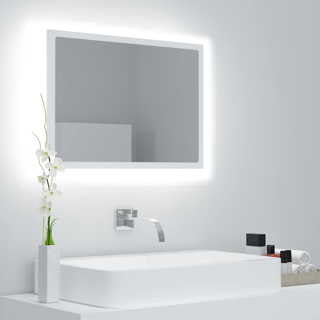 LED bathroom mirror 60x8, acrylic LED bathroom mirror 60x8, acrylic