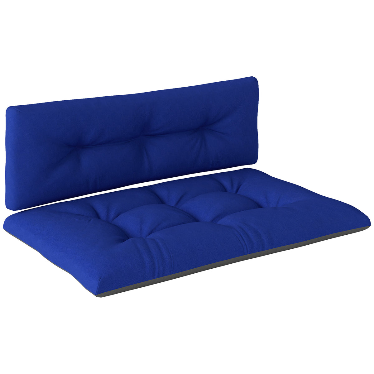 2-Seater Outdoor Pallet Cushions – Navy Blue