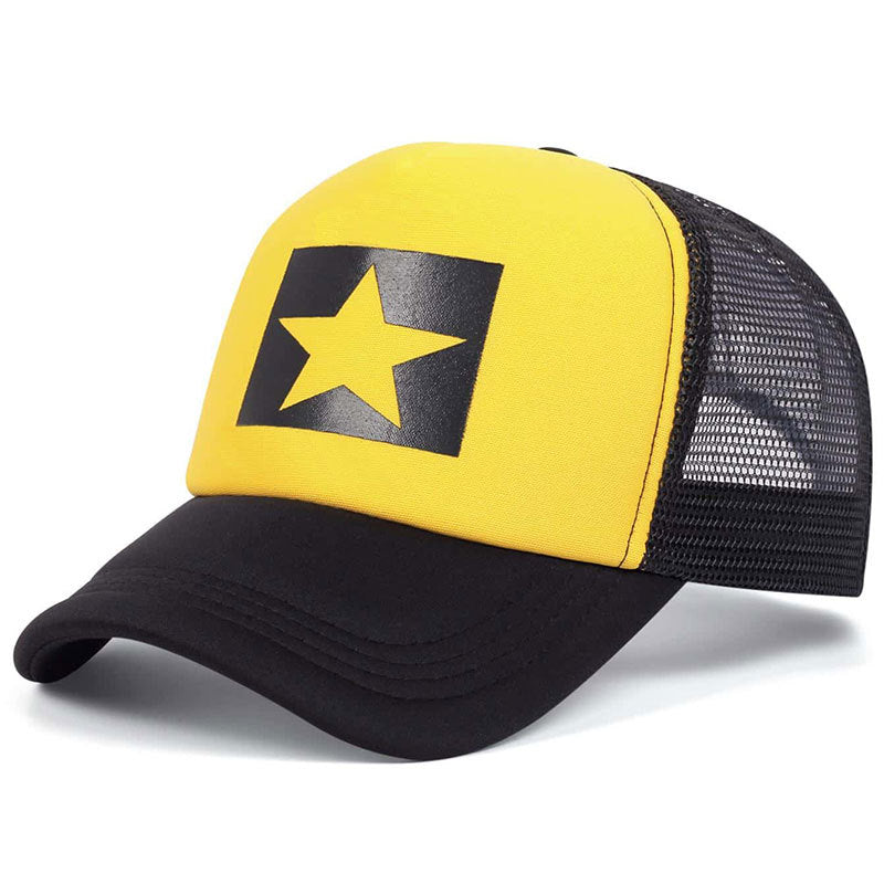 Five-pointed Star Letter Printed Sponge Baseball Hat