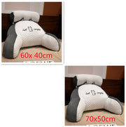 Sofa Fluffy Cushion Luncheon Pillow Triangle Reading Cushion Bedside Soft Large Backrest Lumbar Cushion Office Chair Cushion