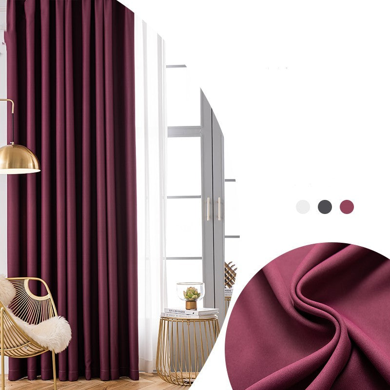 Full Shading Thickened Curtain Sunscreen Heat Insulation Anti UV Modern Simple