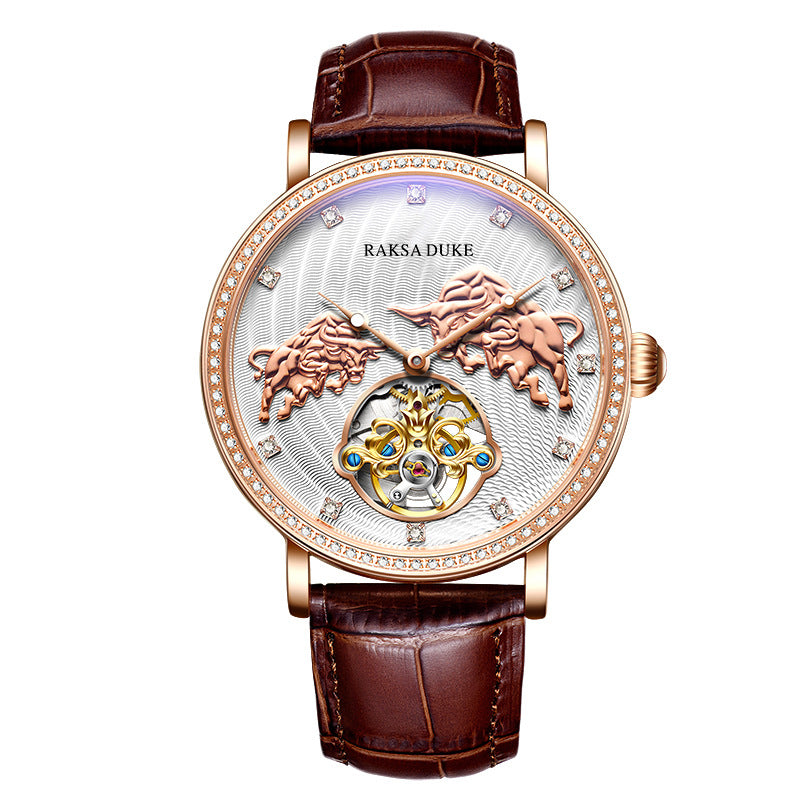 Diamond-embedded Commemorative Watch Waterproof Famous Watch Mechanical Watch Watch