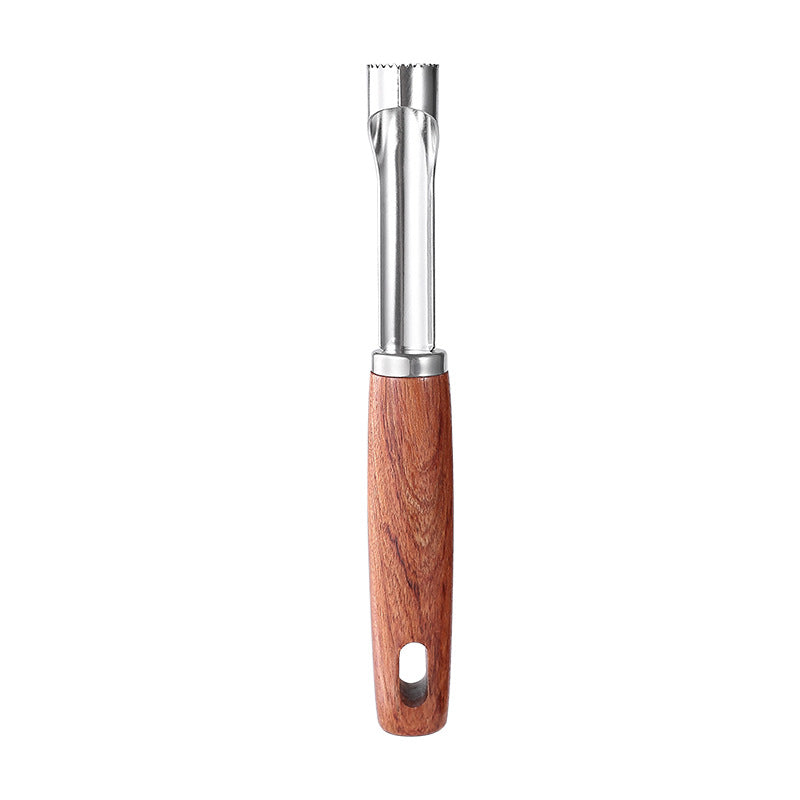 Kitchen Gadget Set Rosewood Bottle Opener Egg Beater Peeler Pizza Shovel Knife Corset Stainless Steel Suit