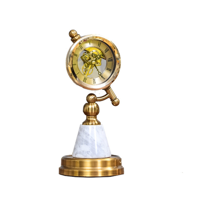 Home Furnishings Office Exhibition Hall Metal Handicraft Triangle Clock