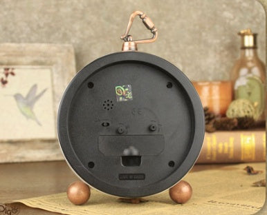 Creative Clock Ornaments Desk Clock Metal Alarm Clock