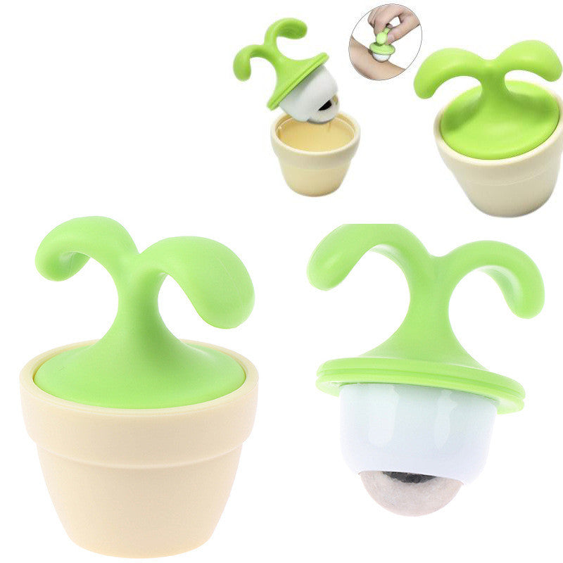 Flower Pot Massager Flower Seedling Potted Ball Massager Cervical Spine Massager Neck and Waist