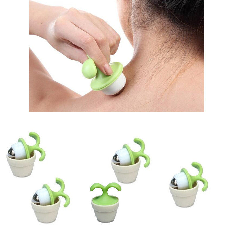 Flower Pot Massager Flower Seedling Potted Ball Massager Cervical Spine Massager Neck and Waist