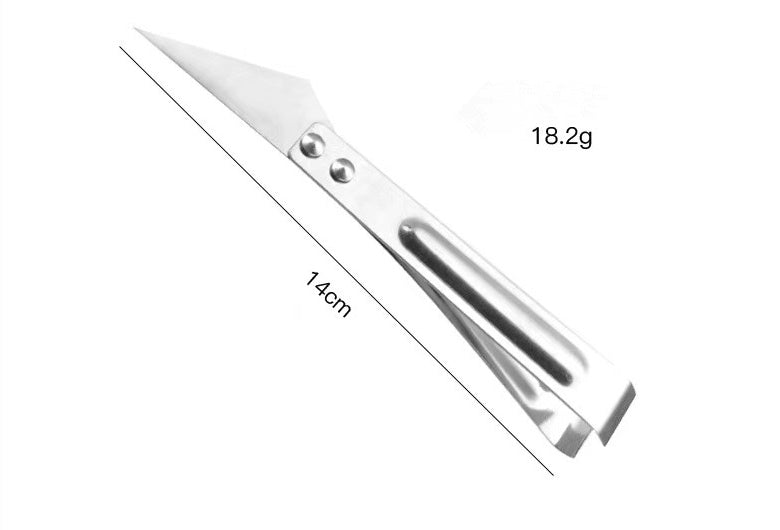Stainless Steel Peeler Three-Piece Set, Household Melon And Fruit Planing Duck Feather Clip, Double-Headed Peeling Knife And Grater