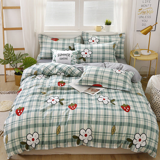Home Textile Sheets Four-piece Quilt Cover Apartment Dormitory Single