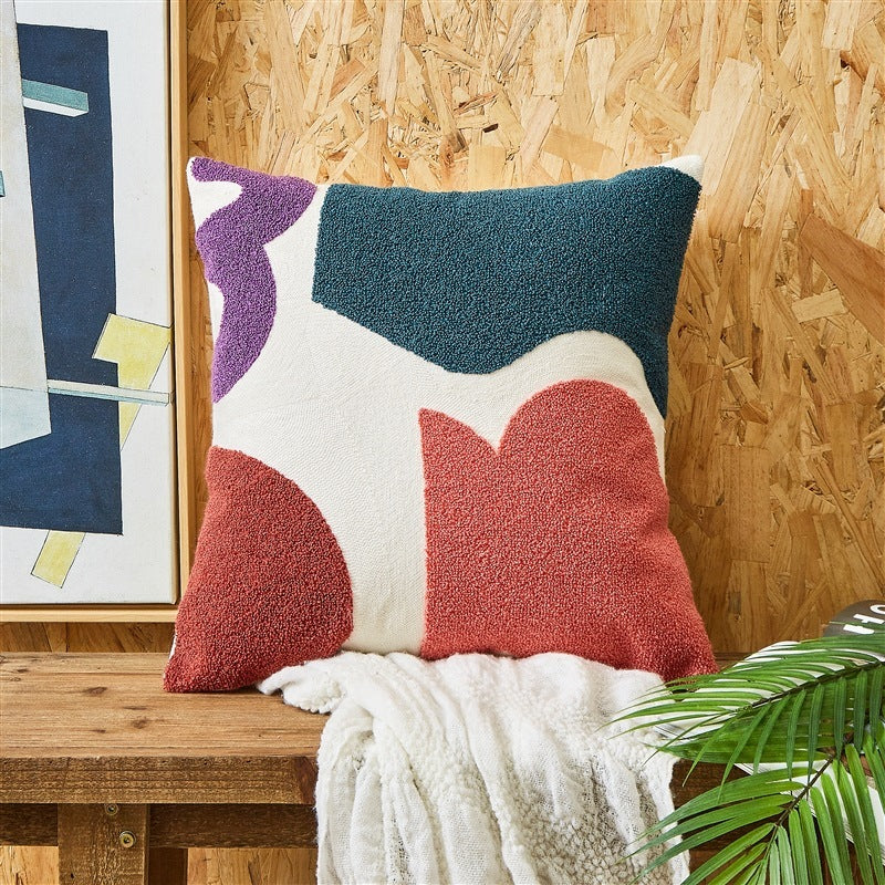 Simple Embroidered Cushion Embroidered Pillow Cover