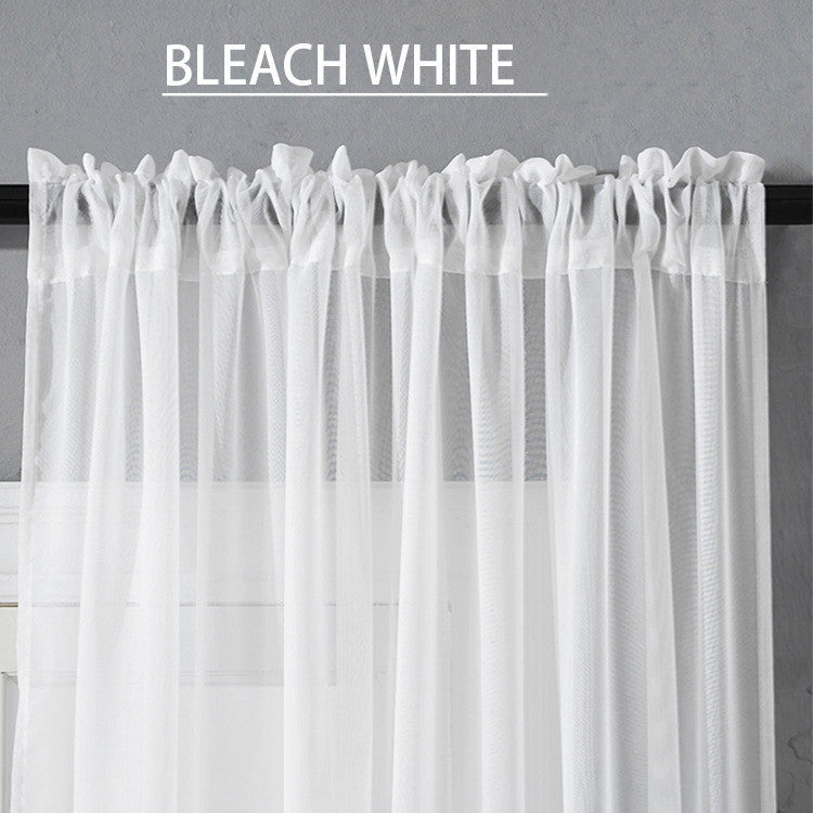 Factory Direct Sales Finished Window Screen Curtain Terylene Solid Color Window Screen Hot-selling