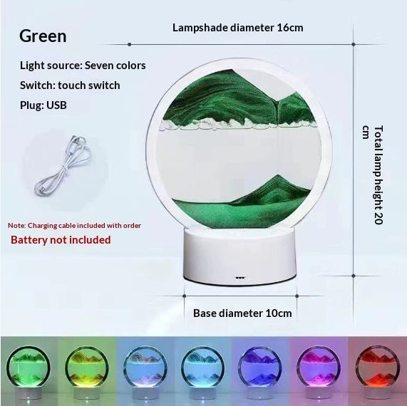 Creative 3D Quicksand Table Lamp Bedside