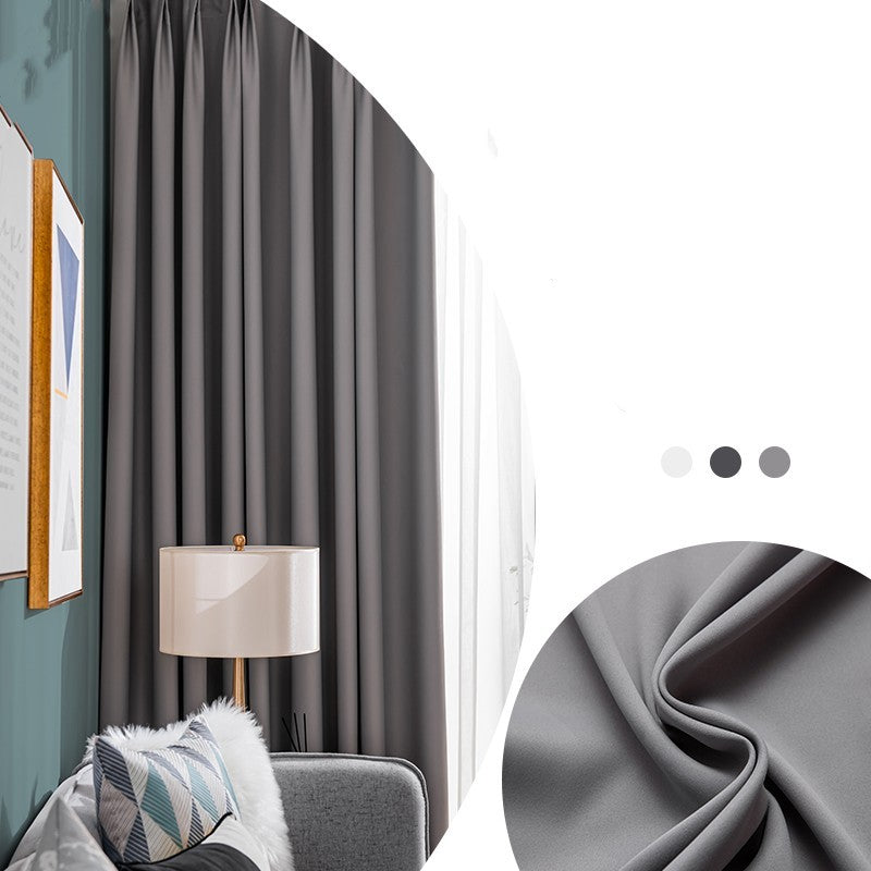 Full Shading Thickened Curtain Sunscreen Heat Insulation Anti UV Modern Simple