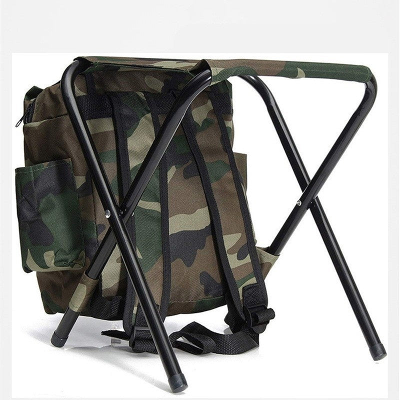 Backpack-style Casual Outdoor Camping Portable Foldable Hiking Fishing Stool