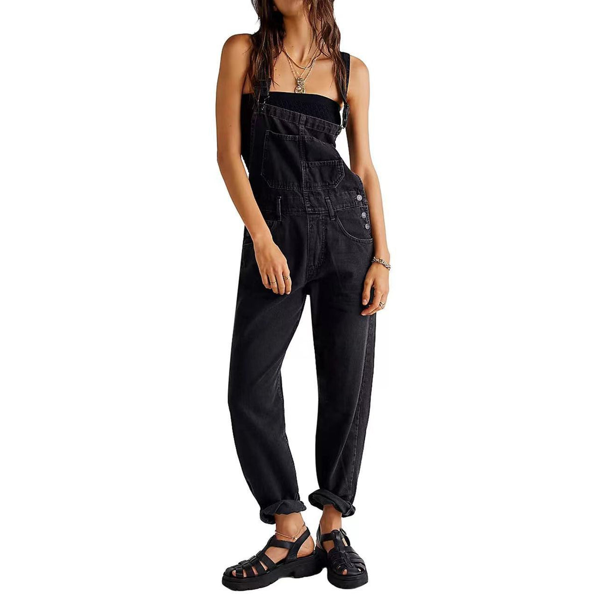 Fashion Casual Loose Denim Trousers