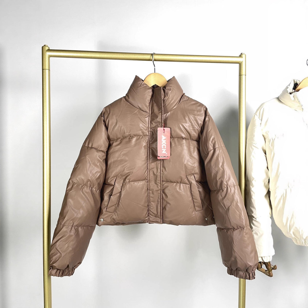 Candy Color Short Cotton Coat Jacket Women
