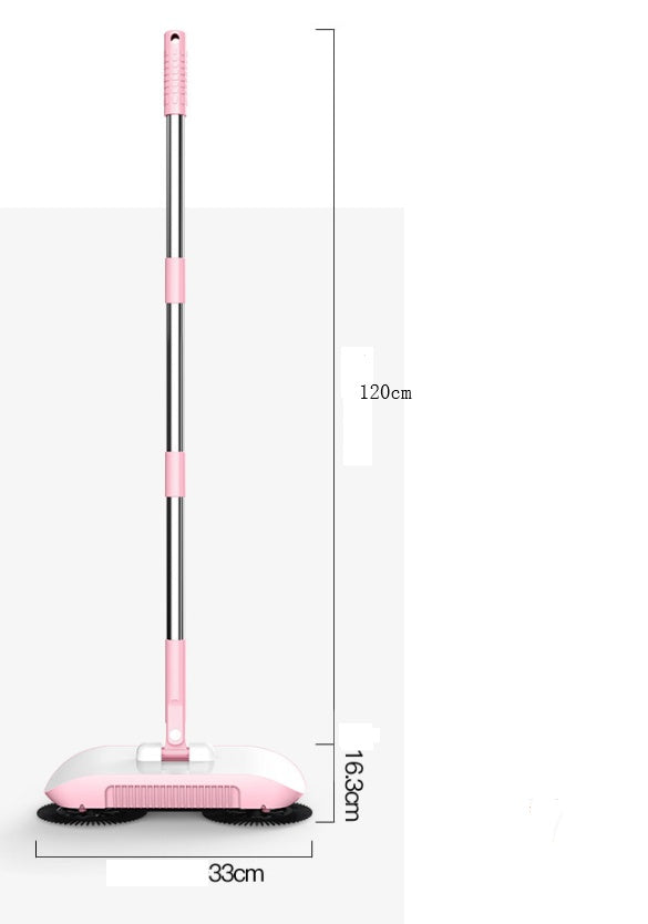 3-in-1 Hand Push Sweeper - Broom Dustpan Mop All-in-One Cleaner