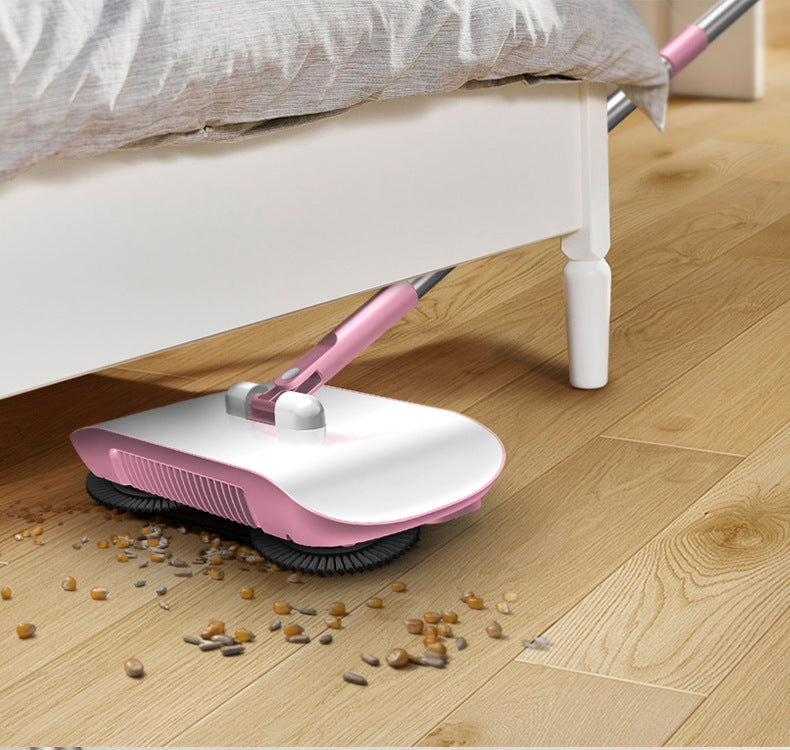 3-in-1 Hand Push Sweeper - Broom Dustpan Mop All-in-One Cleaner
