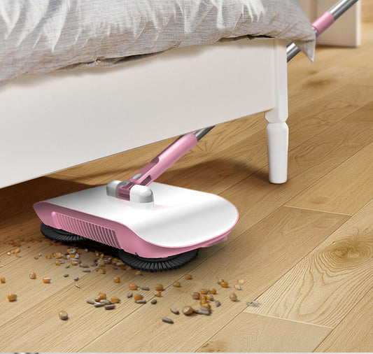 3-in-1 Hand Push Sweeper - Broom Dustpan Mop All-in-One Cleaner