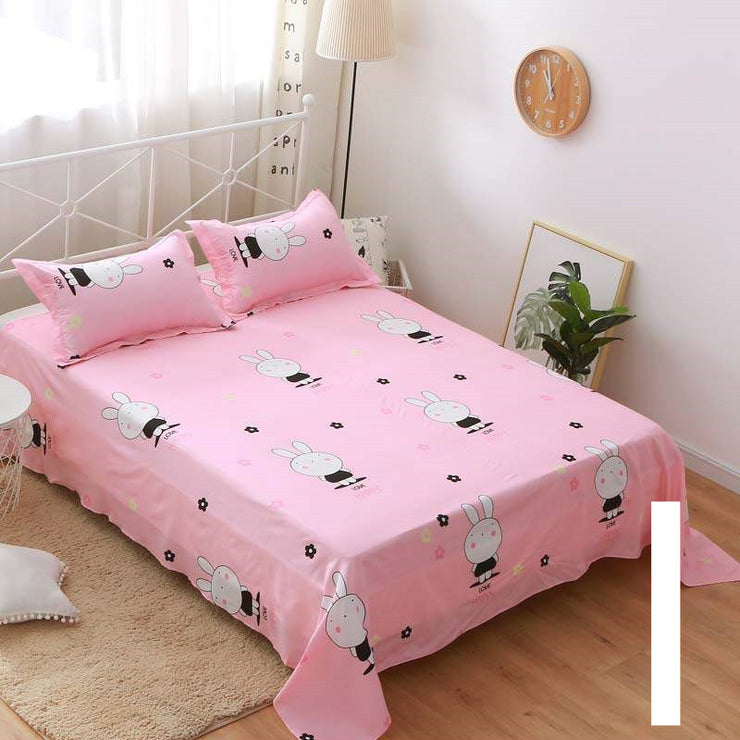 Single Double Bed  Flat Sheet Bedding