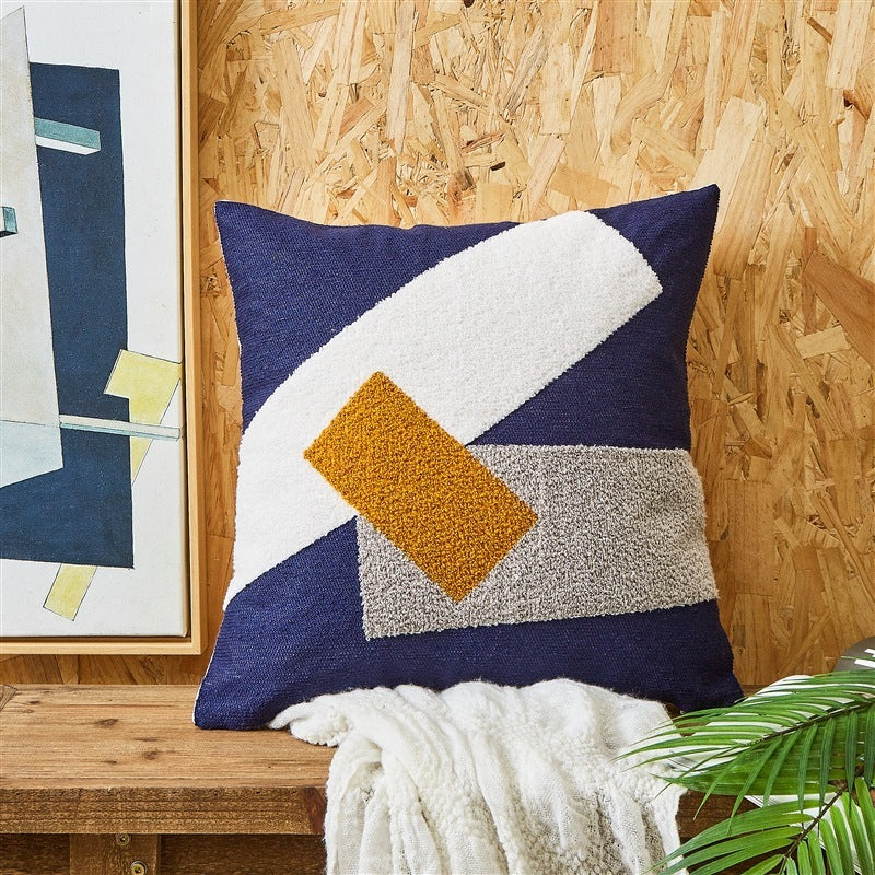 Simple Embroidered Cushion Embroidered Pillow Cover