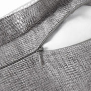 Set of 2 Vintage Linen Trimmed Pillow Covers