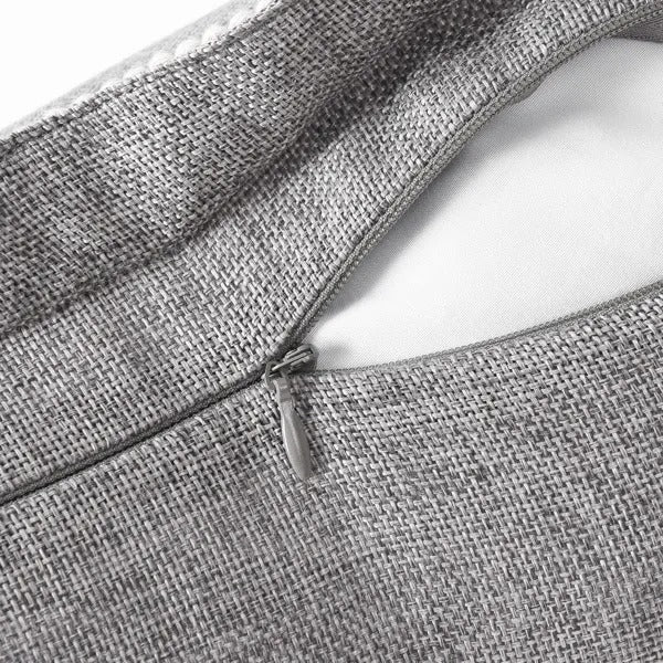 Set of 2 Vintage Linen Trimmed Pillow Covers