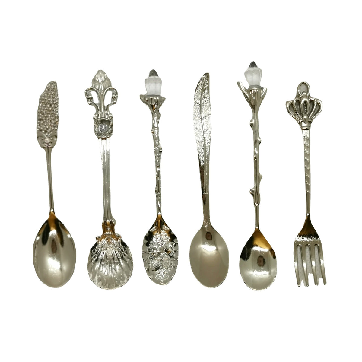 Retro Court Coffee Spoon 6 PCs Suit Jam Spoon Dessert Spoon