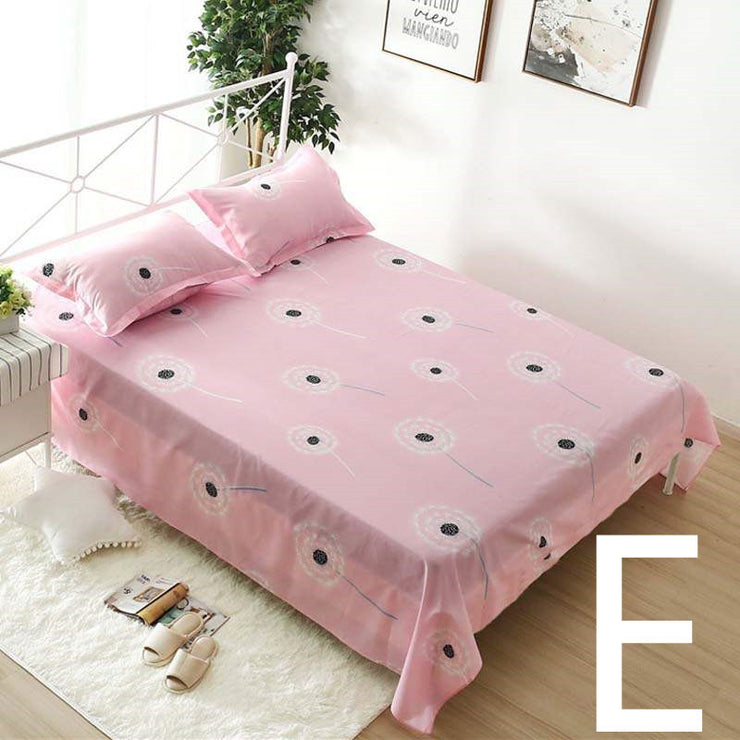 Single Double Bed  Flat Sheet Bedding