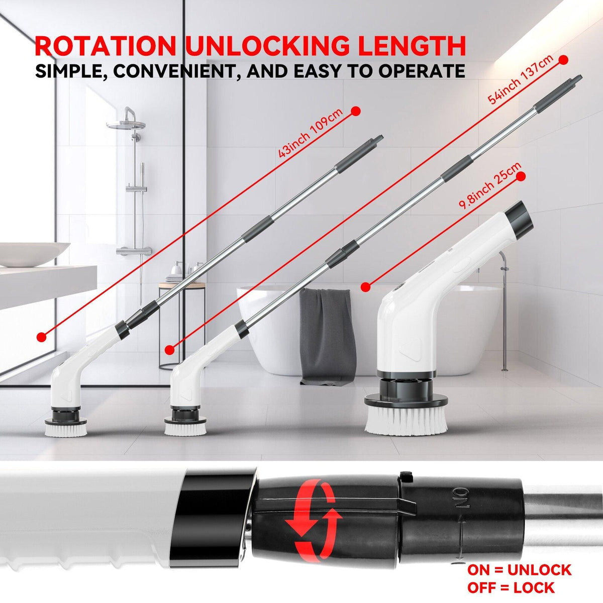 Cordless Electric Cleaning Brush for Kitchen and Home