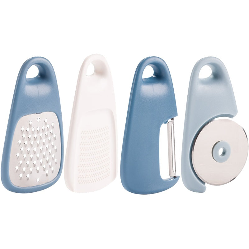 Four-piece kitchen peeler
