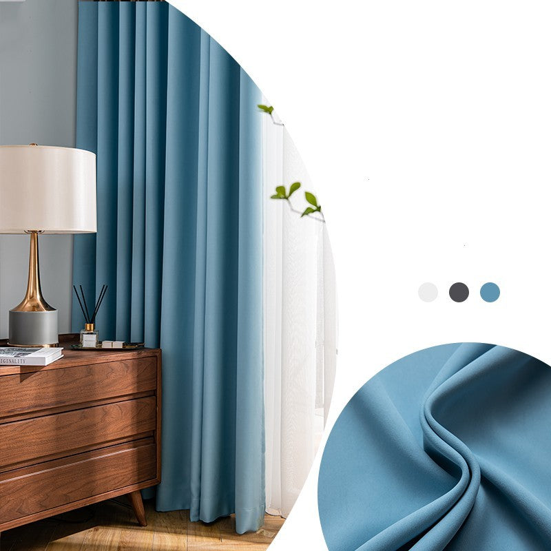 Full Shading Thickened Curtain Sunscreen Heat Insulation Anti UV Modern Simple