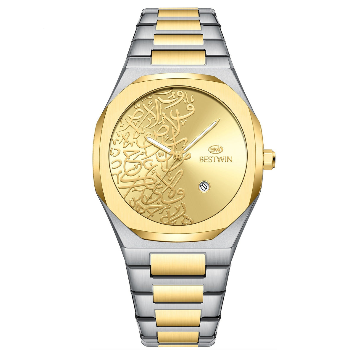 Quartz Mens Watch With A Marble Pattern