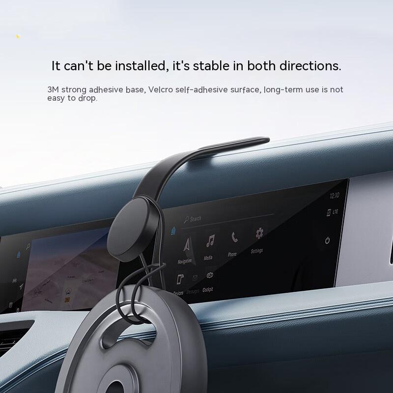 Magnetic Bendable Car Wireless Charger - 15W Phone Holder Dash Mount for iPhone