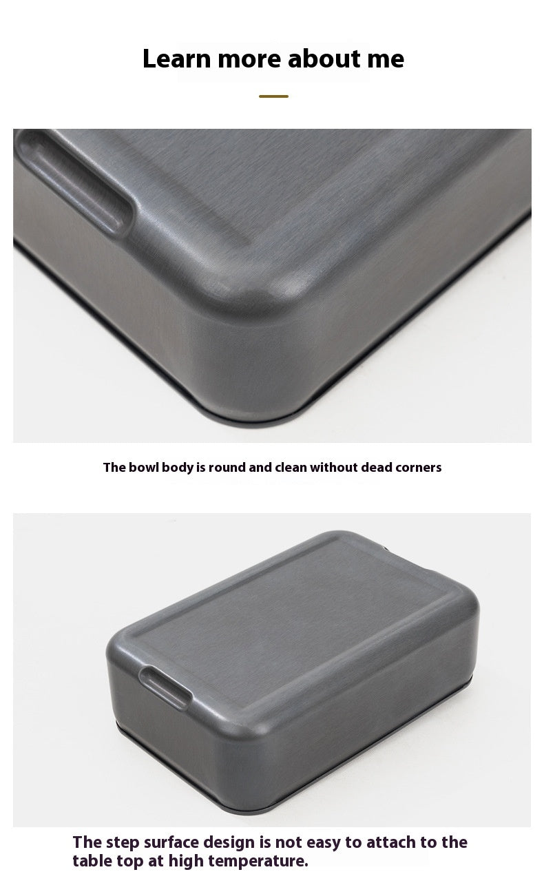 Aluminum Alloy Single Lunch Box Outdoor Camping Lunch Box