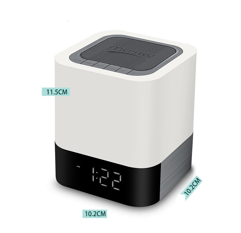 Bluetooth Speaker with LED Night Light - Alarm Clock & USB Charging