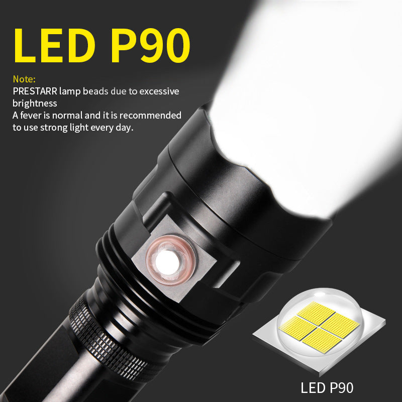 XHP90 Powerful LED Flashlight XHP50 Tactical Torch