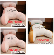 Sofa Fluffy Cushion Luncheon Pillow Triangle Reading Cushion Bedside Soft Large Backrest Lumbar Cushion Office Chair Cushion
