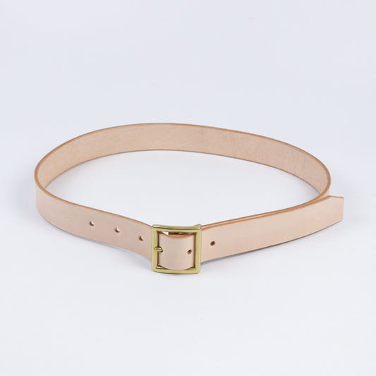 Amekaji Pure Copper Fabric Retro Industrial Style Japanese Character Buckle Belt