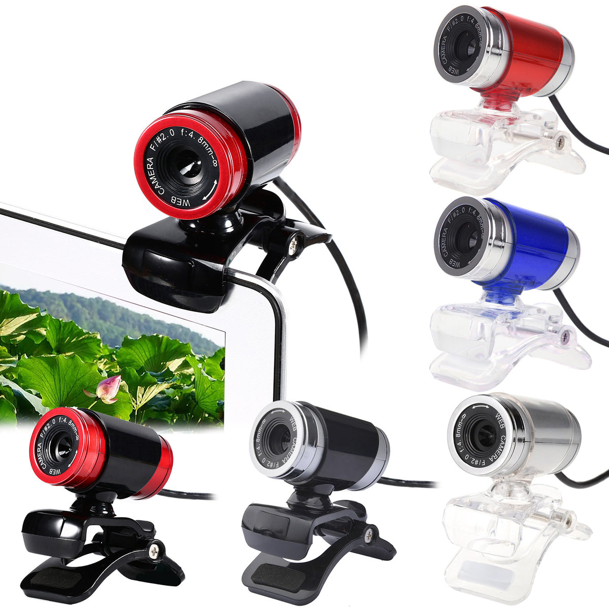 USB Webcam 480P - Plug and Play Computer Camera for PC Laptop