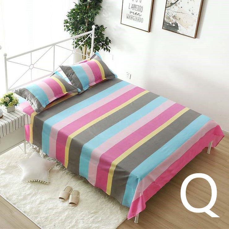 Single Double Bed  Flat Sheet Bedding