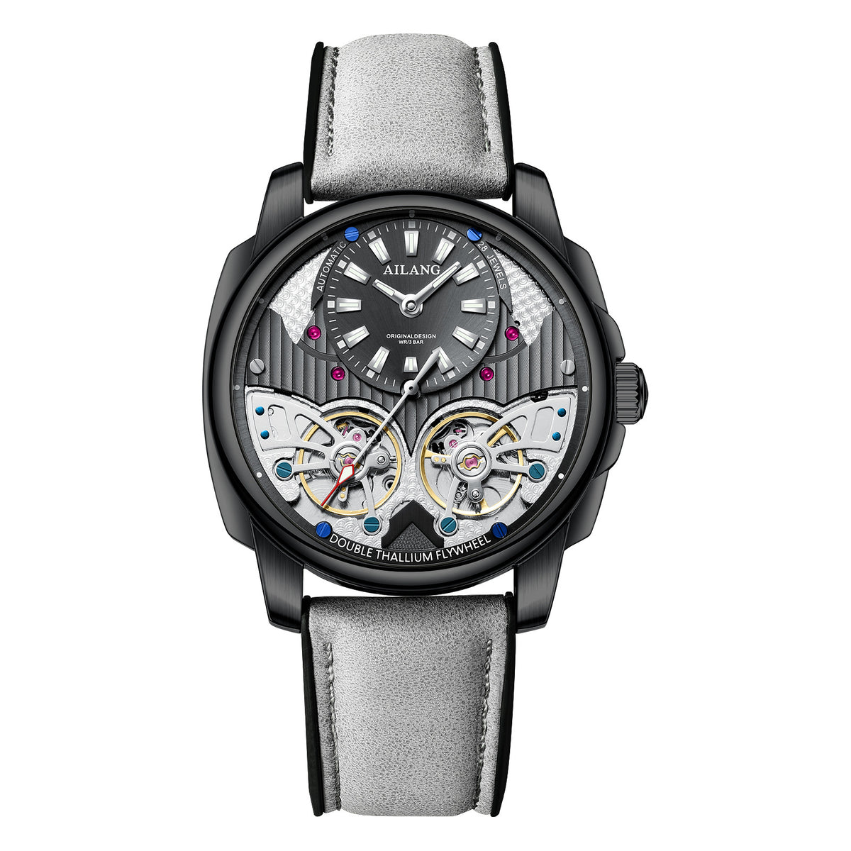 Automatic Mechanical Double Tourbillon Men's Watch