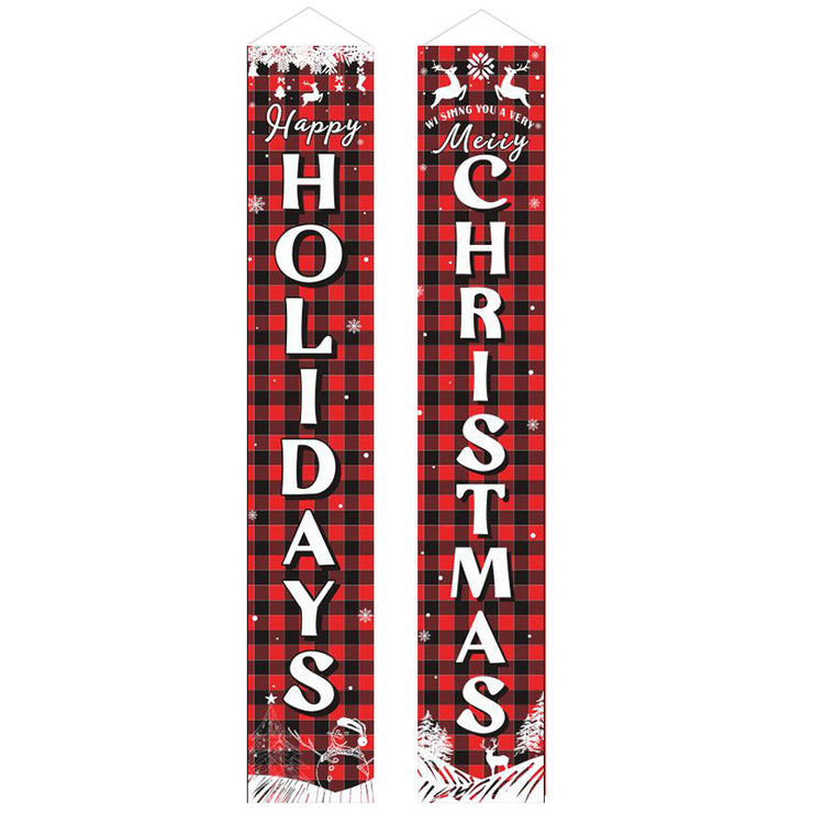 Christmas curtain couplet