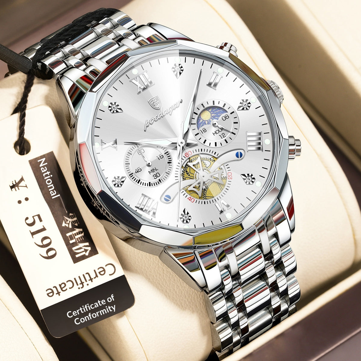 Waterproof Multifunctional Quartz Watch For Men