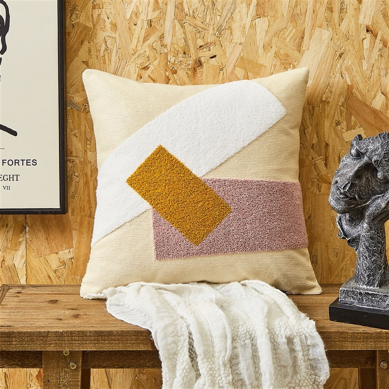 Simple Embroidered Cushion Embroidered Pillow Cover