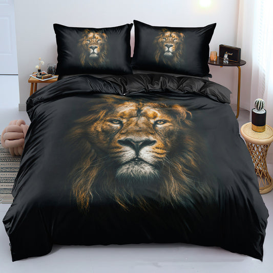 New Digital Lion Bedding Set